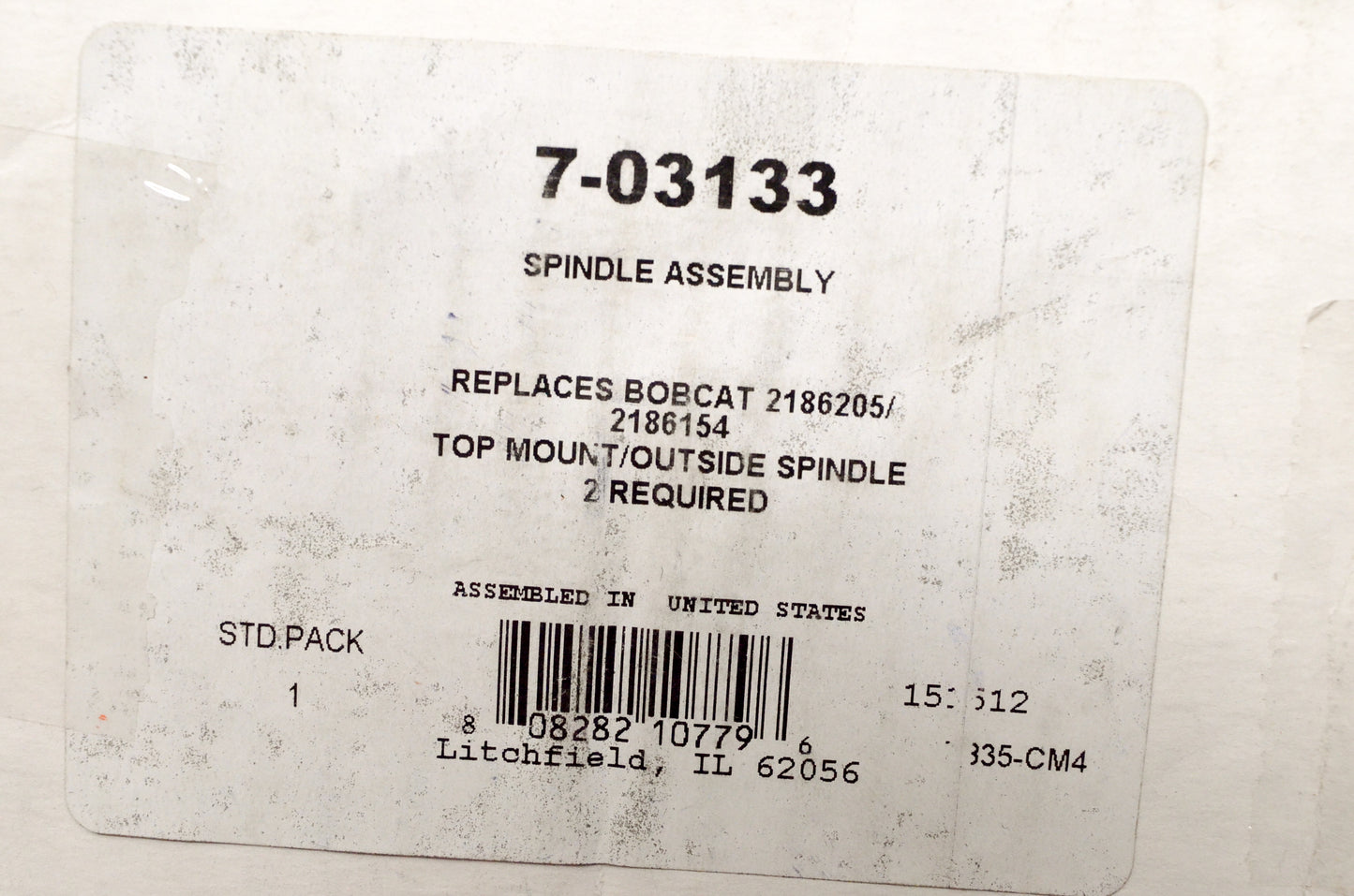 Prime Line 7-03133, 2186205, 2186154 Spindle Assembly NOS