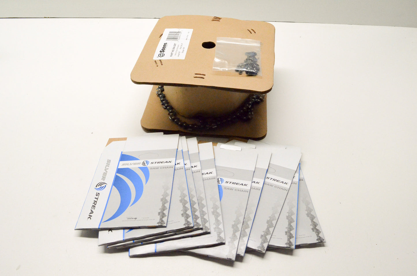 25' 3/8' Silver Streak Chain Reel NOS