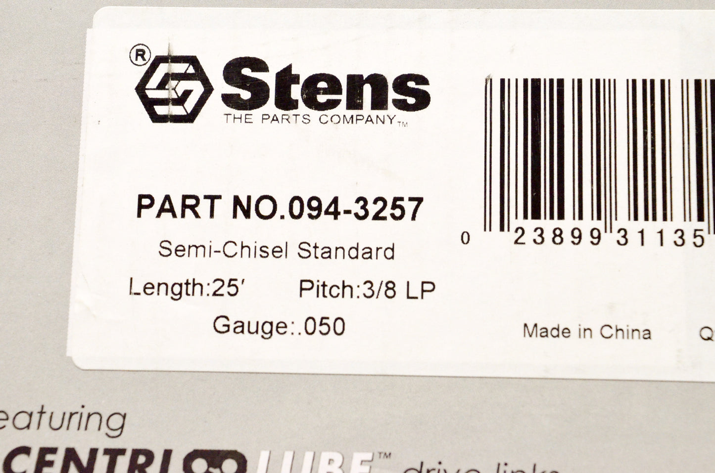 25' 3/8' Silver Streak Chain Reel NOS