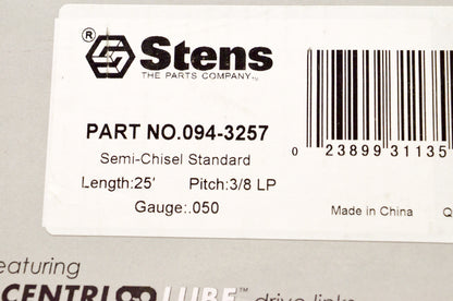 25' 3/8' Silver Streak Chain Reel NOS