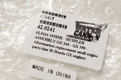 Water Cannon 42.0241 Muffler Assembly NOS