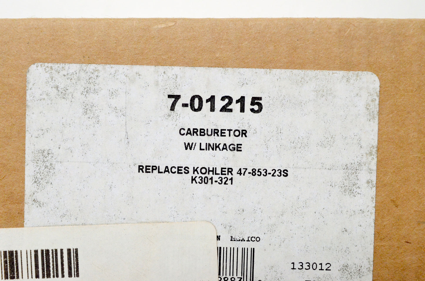 Prime Line 7-01215, 47-853-23S Carburetor w/ Linkage NOS