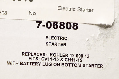 Aftermarket 7-06808 Electric Starter NOS