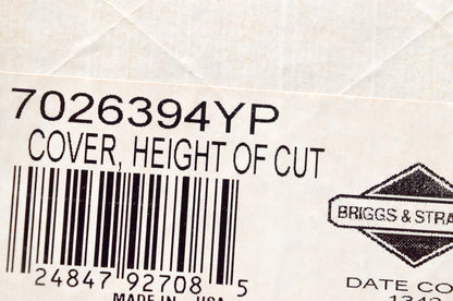 Briggs&Stratton 7026394YP Height of Cut Cover NOS