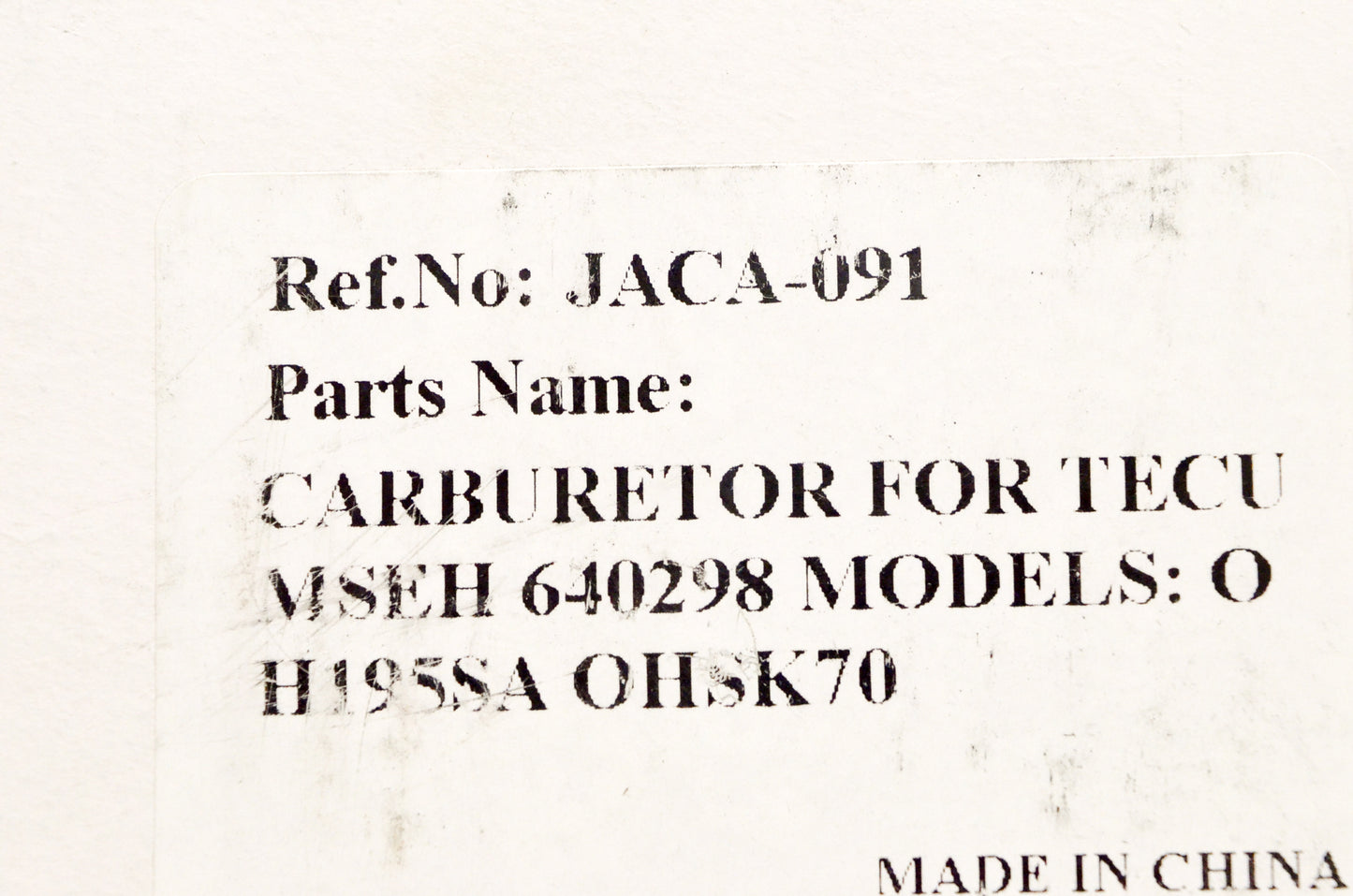 Aftermarket 640298 Carburetor NOS