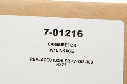 Aftermarket 7-01216 Carburetor w/ Linkage NOS