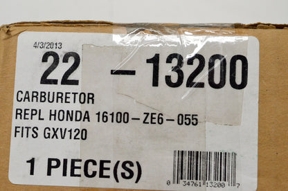 Aftermarket 22-13200, 16100-ZE6-055 Replacement Carburetor NOS