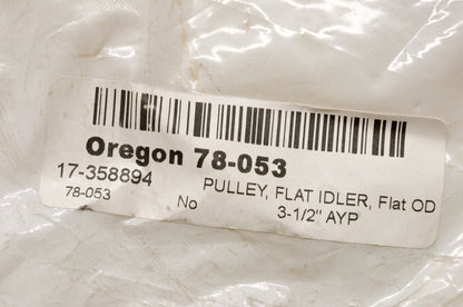 Oregon 78-053 Flat Idler Pulley NOS