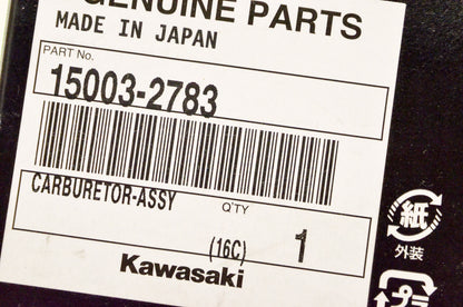 OEM Kawasaki 15003-2783 Carburetor Assembly NOS