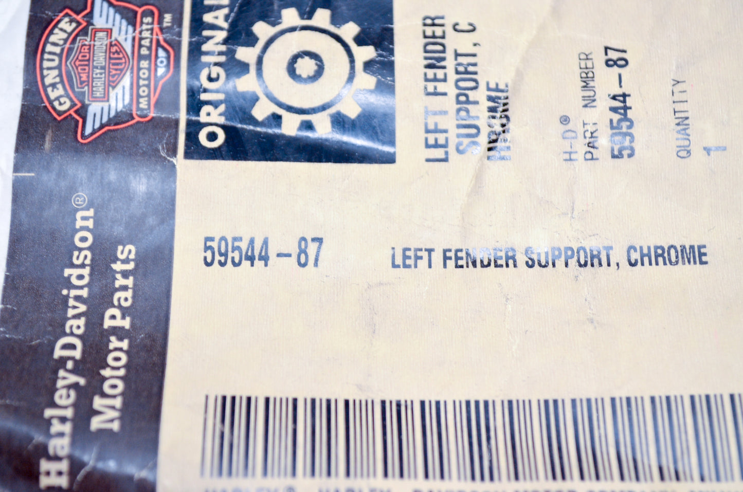 Chrome Left Fender Support NOS