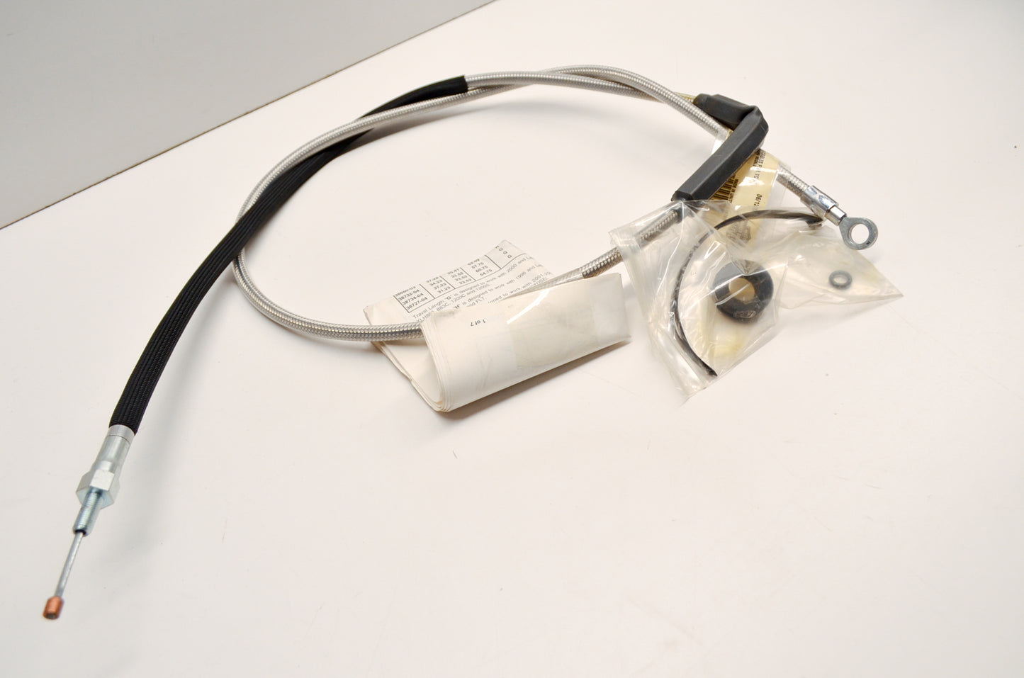 OEM Harley-Davidson 38660-03 Stainless Steel Clutch Cable Kit NOS