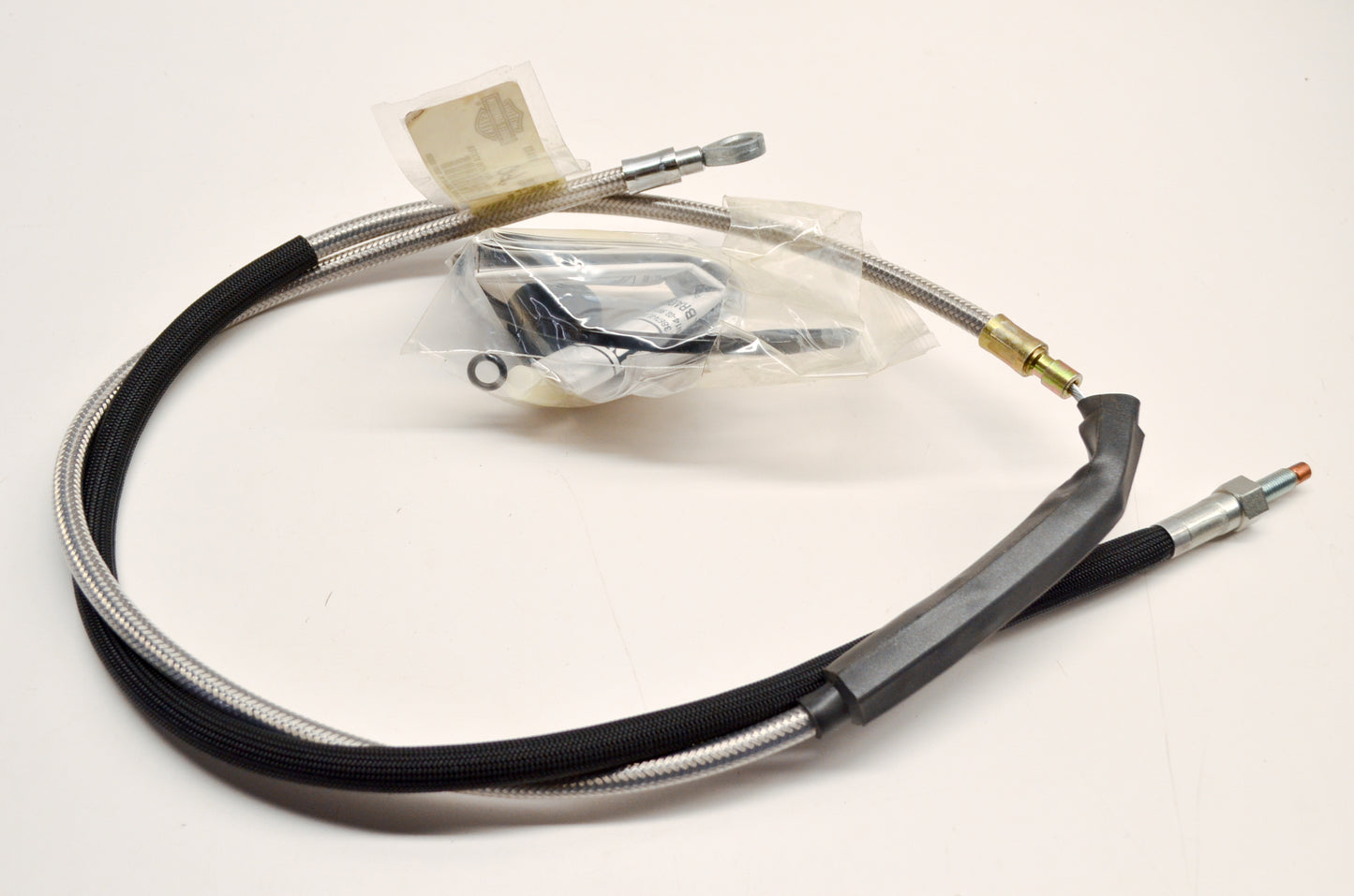 OEM Harley-Davidson 56411-03 Stainless Steel Clutch Cable Kit NOS