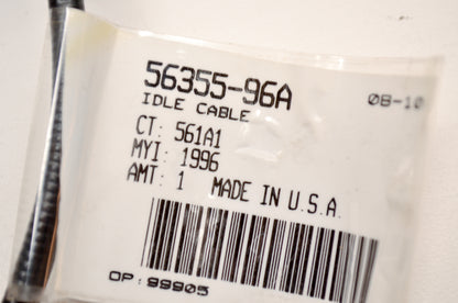 OEM Harley-Davidson 56355-96A Idle Cable NOS