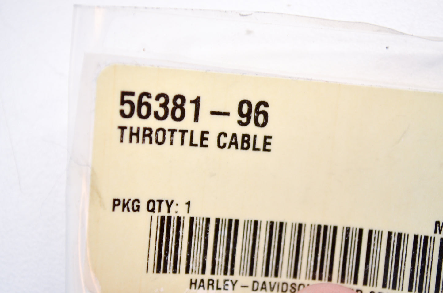 OEM Harley-Davidson 56381-96 Throttle Cable NOS