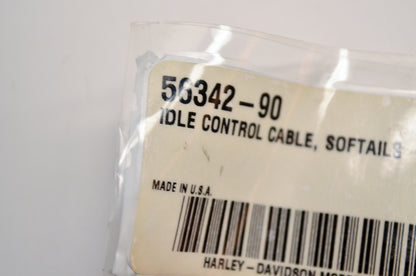 OEM Harley-Davidson 56342-90 Idle Control Cable NOS