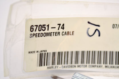 OEM Harley-Davidson 67051-74 Speedometer Cable NOS