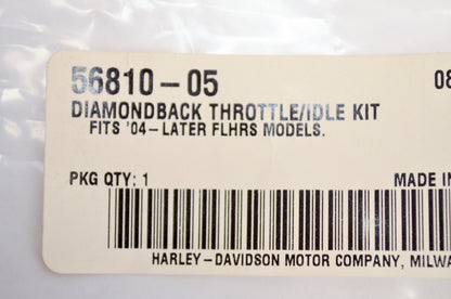 OEM Harley-Davidson 56810-05 Diamondback Throttle Idle Cable Kit NOS