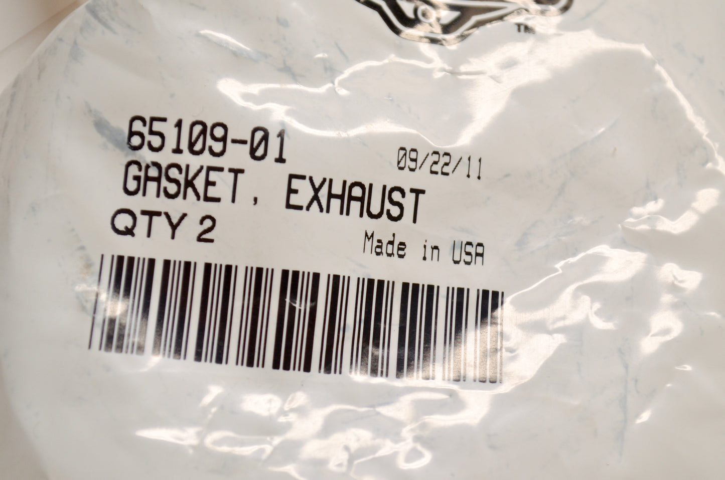 OEM Harley-Davidson 65109-01 Exhaust Interconnect Gasket Qty 2 NOS