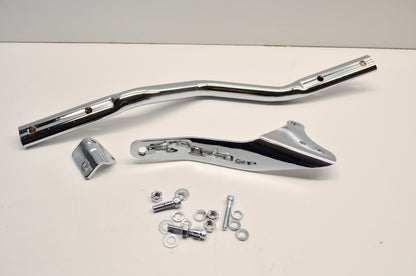 OEM Harley-Davidson 65527-98 Chrome Exhaust Muffler Bracket Kit NOS