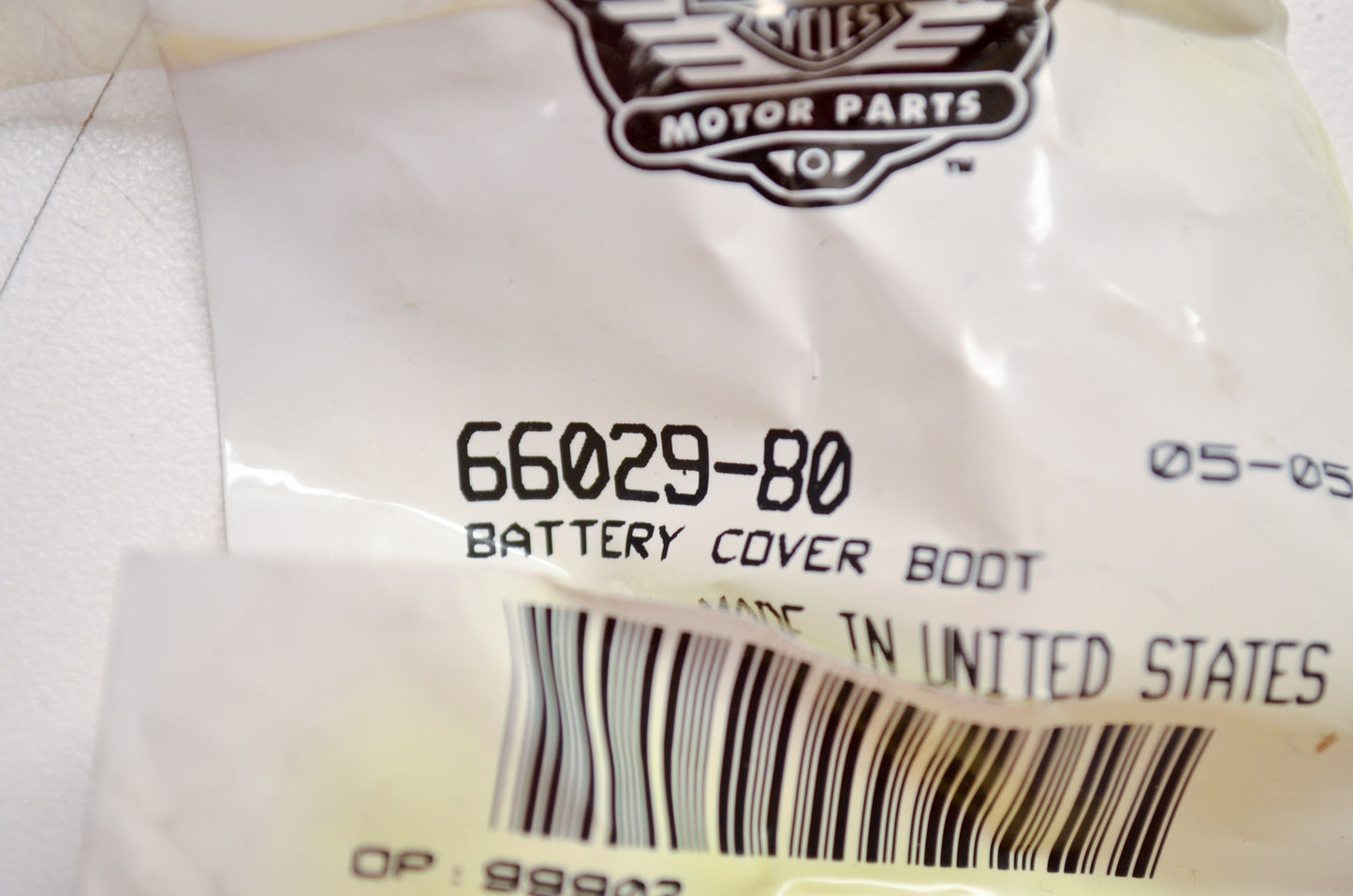 OEM Harley-Davidson 66029-80 Battery Cover Boot NOS