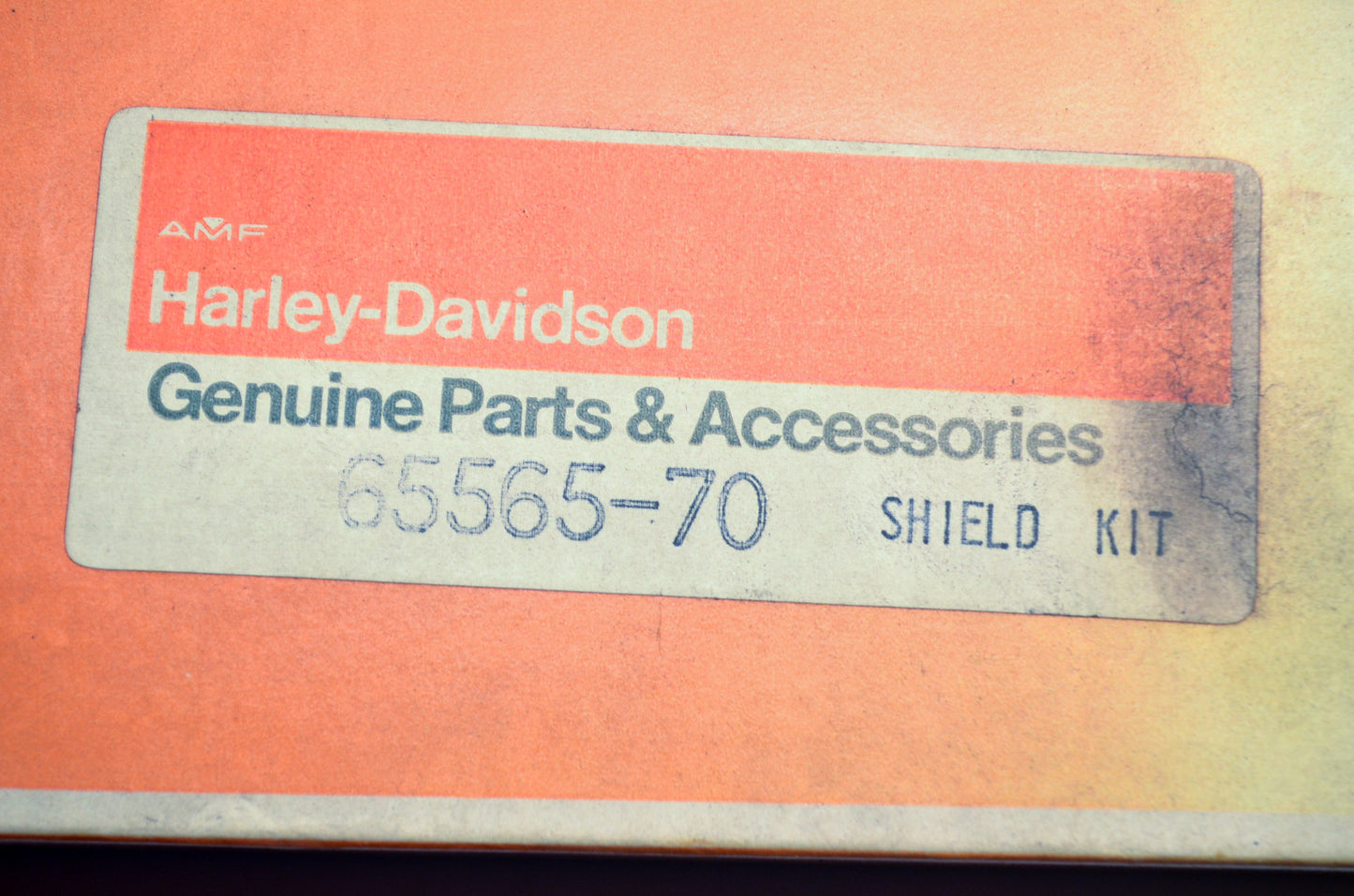 OEM Harley-Davidson 65565-70 Exhaust Pipe Front Shield Kit NOS