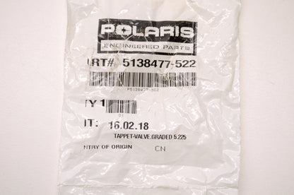 OEM Polaris 5138477-522 Valve Tappet Graded 5.225 NOS