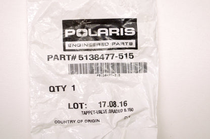 OEM Polaris 5138477-515 Valve Tappet Graded 5.150 NOS