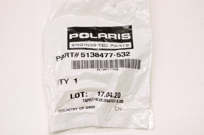 OEM Polaris 5138477-532 Valve Tappet Graded 5.325 NOS