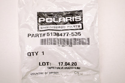 OEM Polaris 5138477-535 Valve Tappet Graded 5.350 NOS