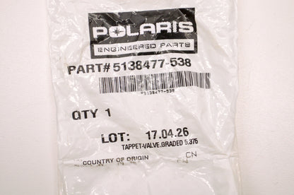 OEM Polaris 5138477-538 Valve Tappet Graded 5.375 NOS