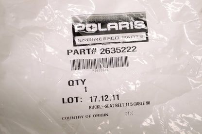 OEM Polaris 2635222 Seat Belt Buckle 11.5 Cable 90 NOS