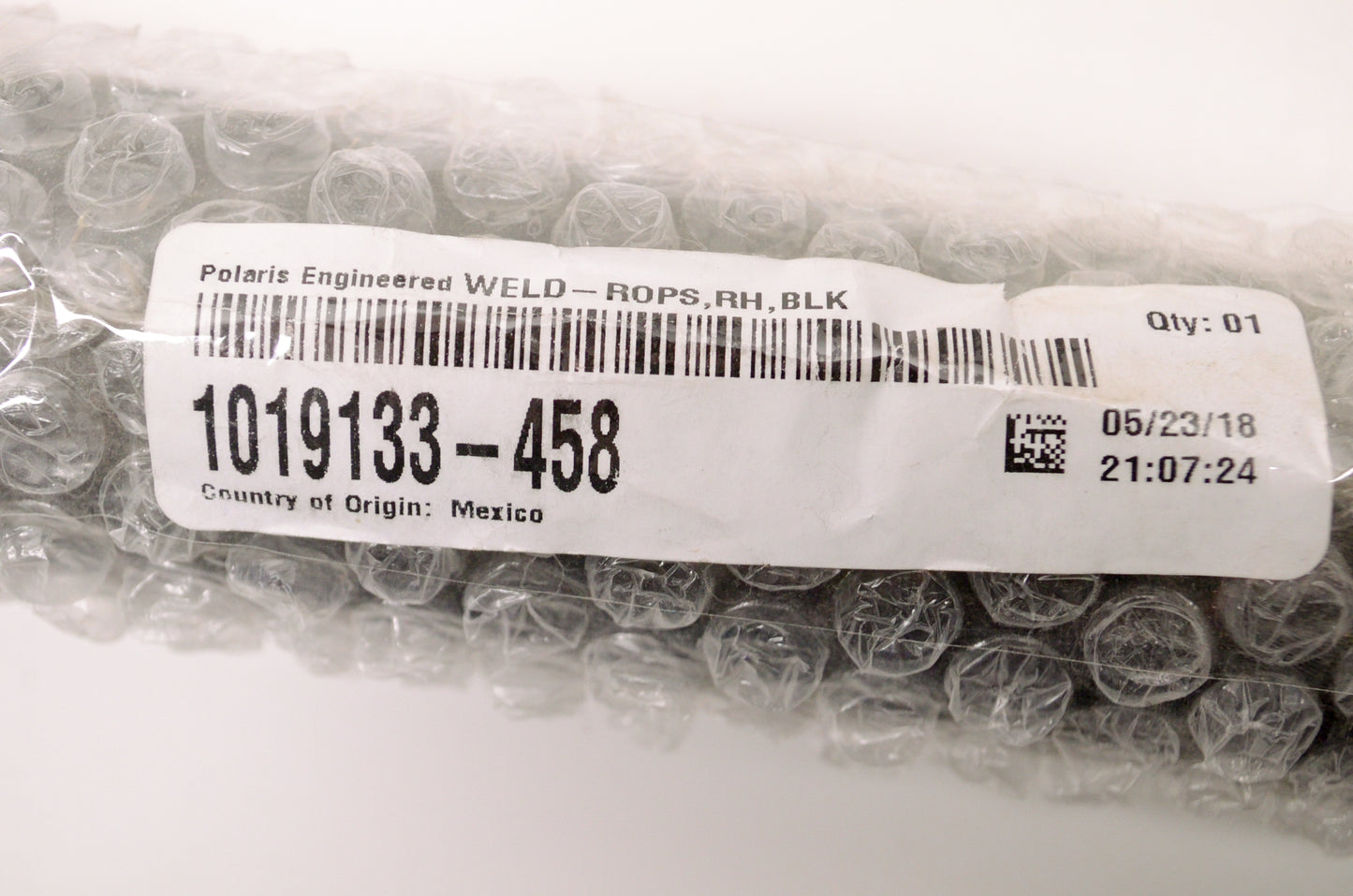 ROPS RH Roll Cage Tube Black NOS