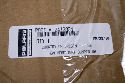 OEM Polaris 2412334 Right Hand Bumper Headlight Assembly NOS