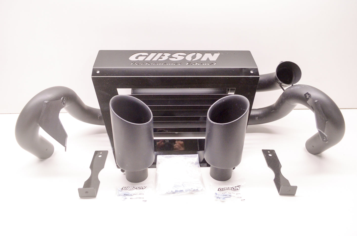 Gibson 98015 Gibson Polaris UTV Dual Exhaust Black Ceramic