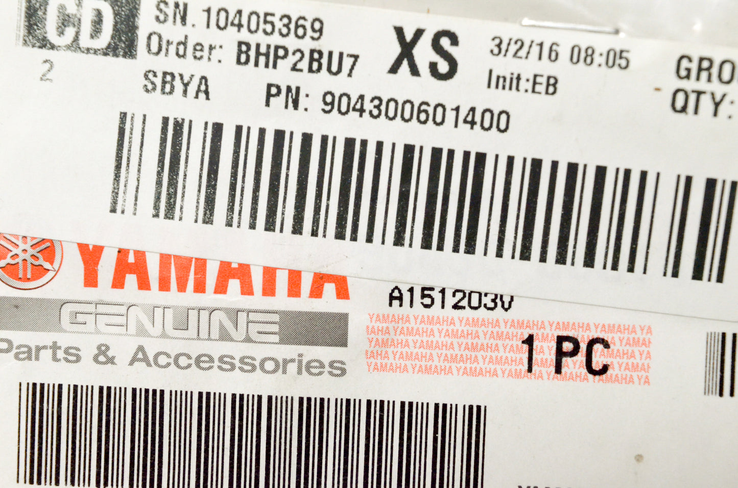OEM Yamaha 90430-06014-00 Gasket NOS