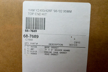 Cometic 68-7689 Top End Gasket Kit NOS