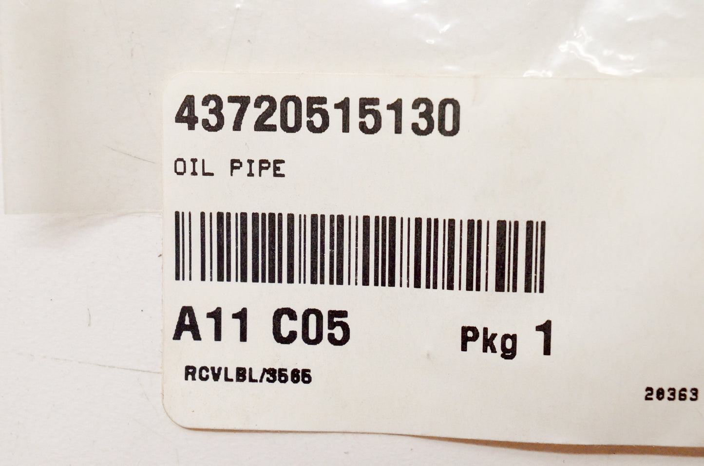 OEM Echo 43720515130 Oil Pipe NOS
