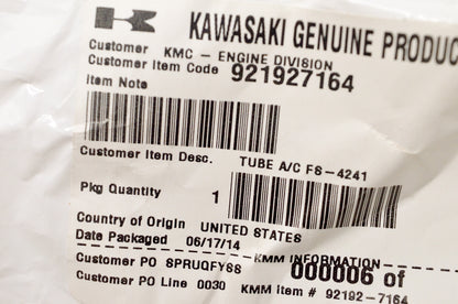 OEM Kawasaki 92192-7164 Engine A/C Tube NOS
