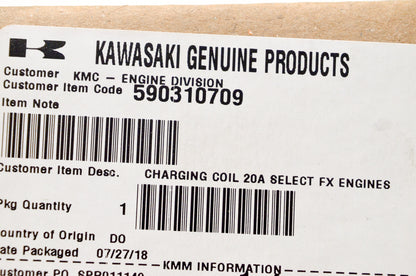 OEM Kawasaki 59031-0709 Charging Coil NOS
