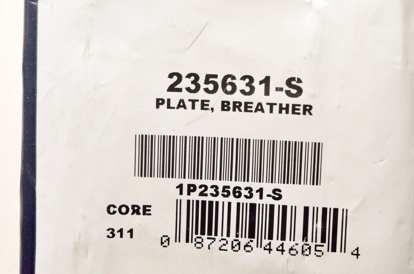 Kohler 235631-S Breather Plate NOS