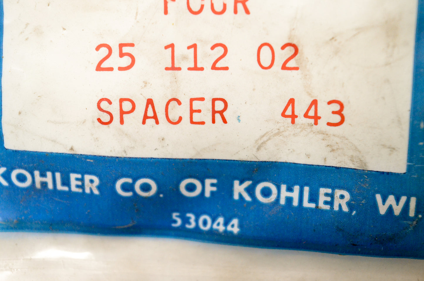 Kohler 25-112-02 Spacer NOS