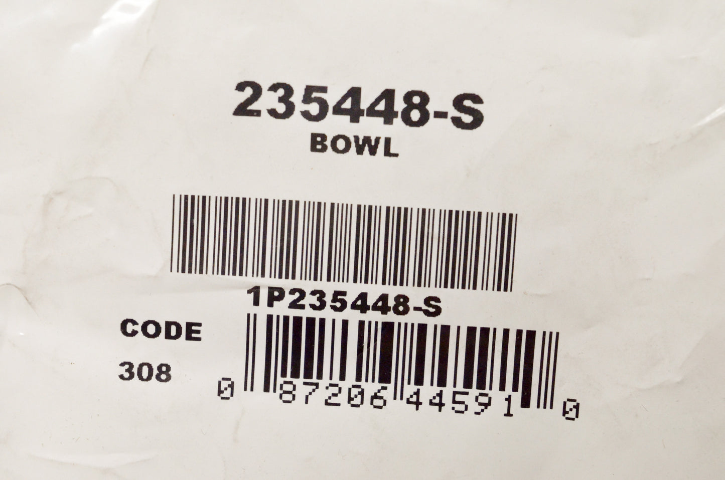 Kohler 235448-S Carburetor Bowl NOS