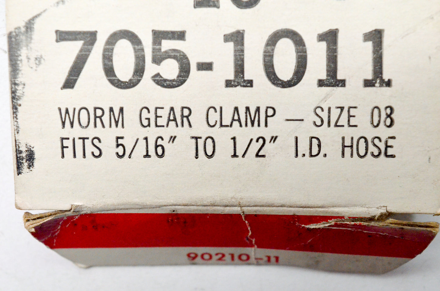 Napa 705-1011 Worm Gear Hose Clamp Size 08 Qty 2 NOS
