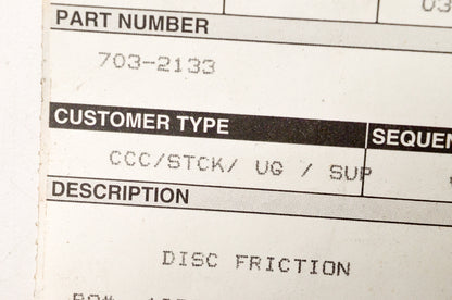 Cub Cadet 703-2133 Friction Disc NOS