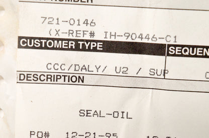 MTD 721-0146 Oil Seal NOS