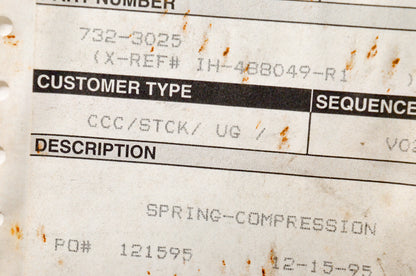 Cub Cadet 732-3025 Lift Mechanism Spring