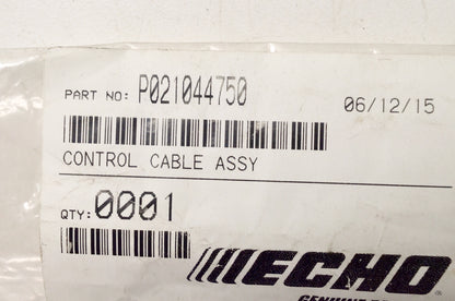 OEM Echo P021044750 Control Cable Assembly NOS