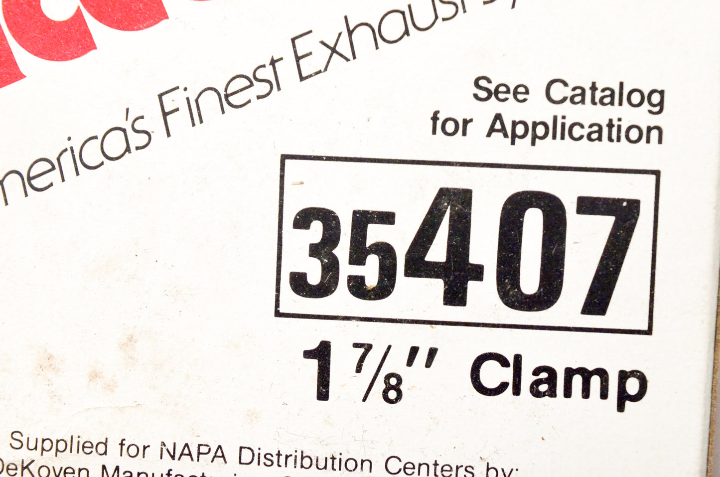 Napa 35407 1 7/8" Exhaust Clamp NOS