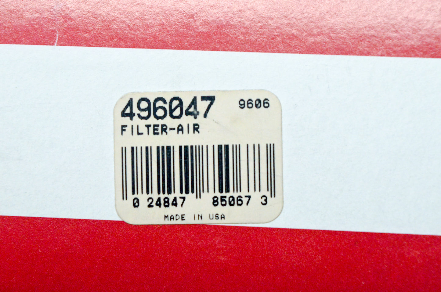 OEM Briggs & Stratton 496047 Air Filter NOS