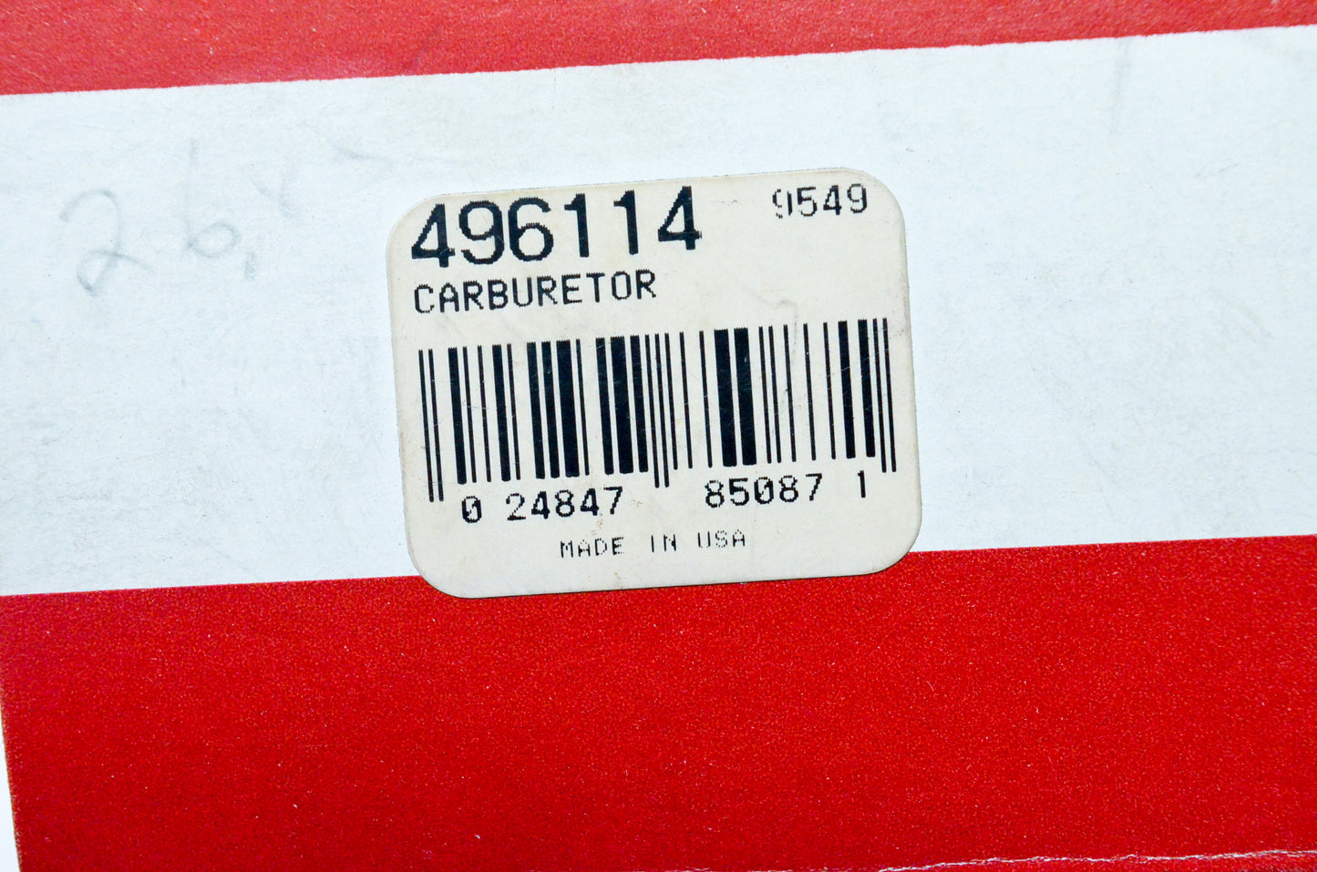 OEM Briggs & Stratton 496114 Carburetor NOS